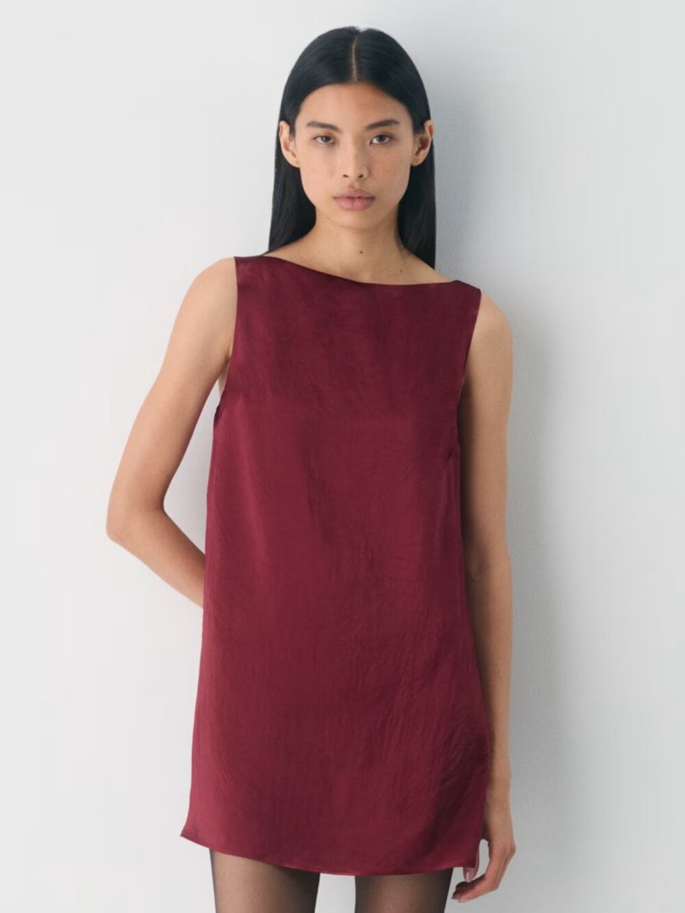 Aritzia Babaton Era Satin Dress Double Micro Shift Dress Size 2XS